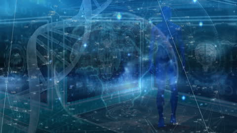 Digital Interface with DNA Helix and Data Processing