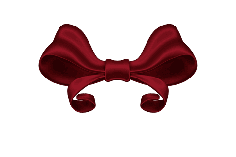 Realistic red ribbon with transparent background for celebrations