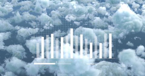 digital cloud computing concept with data visualization - Download Free Stock Images Pikwizard.com