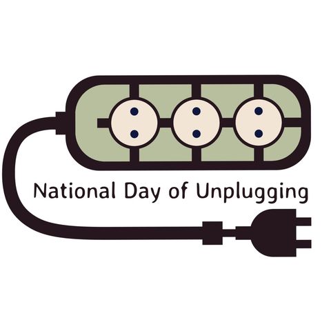 national day of unplugging concept with power cord symbol - Download Free Stock Templates Pikwizard.com