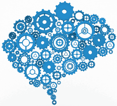 transparent blue gear brain with gears engineering concept - Download Free Stock Videos Pikwizard.com