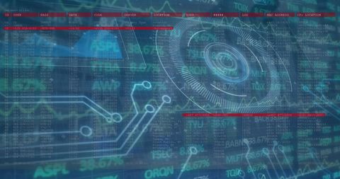 Futuristic Digital Interface with Stock Market Data Overlay - Download Free Stock Images Pikwizard.com