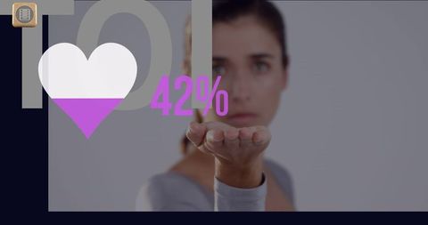 Woman Conveying Data Visualization through Interactive Interface - Download Free Stock Images Pikwizard.com