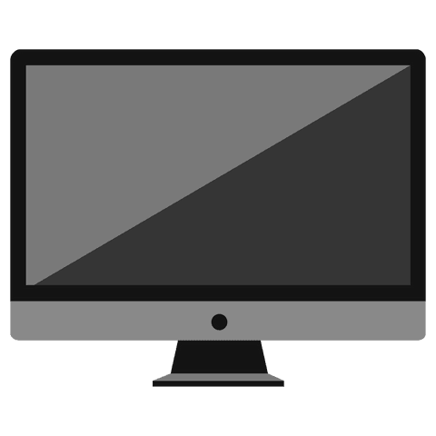 minimalist digital computer monitor on transparent background - Download Free Stock Videos Pikwizard.com