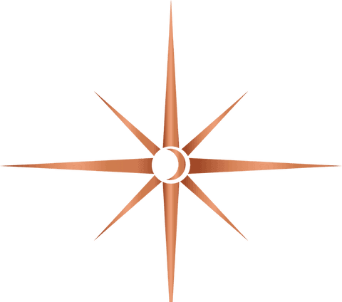 Transparent Copper Gradient Eight-Pointed Star Minimalist Vector - Download Free Stock Videos Pikwizard.com