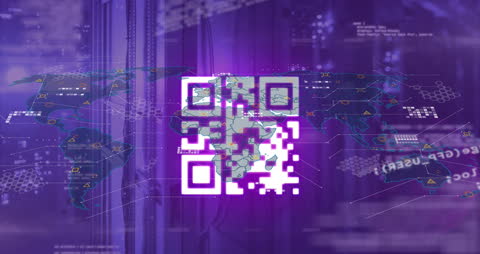 Digital QR Code Overlay with Global Connections