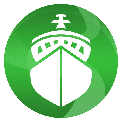 transparent green circle with ship icon symbolizing water transport - Download Free Stock Videos Pikwizard.com