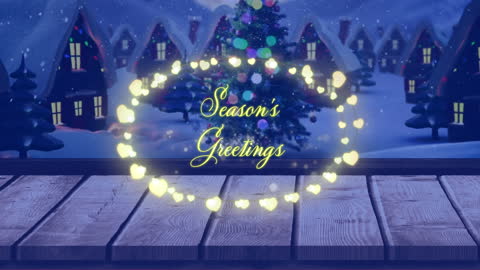 Festive Christmas Greeting with Winter Wonderland