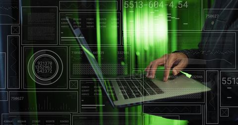 Asian IT Technician Analyzing Data with Laptop in Technology Environment - Download Free Stock Images Pikwizard.com