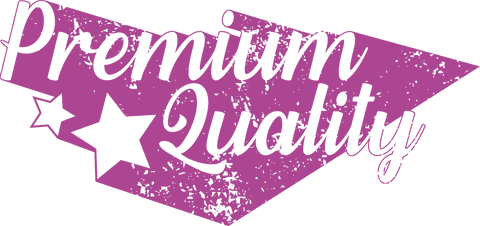 Transparent Premium Quality Badge with Stars Design
