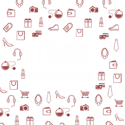 Transparent Cyber Monday Shopping Accessories Vector Background - Download Free Stock Videos Pikwizard.com