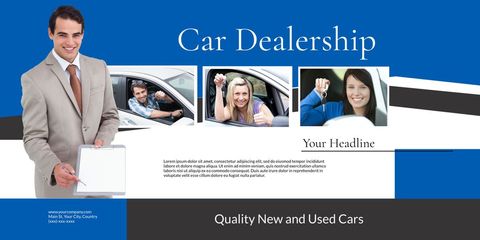 Professional Car Dealership Advertisement Banner Template - Download Free Stock Templates Pikwizard.com