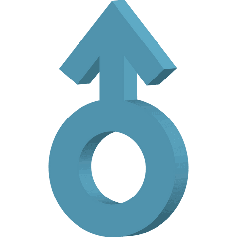 3D Blue Male Sex Symbol on Transparent Background - Download Free Stock Videos Pikwizard.com
