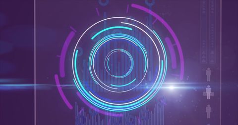 Futuristic Science Infographic with Dynamic Circle Animation - Download Free Stock Images Pikwizard.com