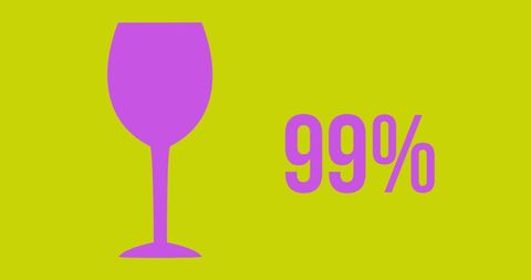 Colorful Wine Consumption Graphic with Progressive Percentage - Download Free Stock Images Pikwizard.com