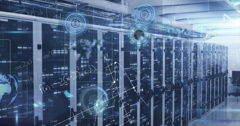Futuristic Data Center with Digital Analytics Concepts - Download Free Stock Images Pikwizard.com