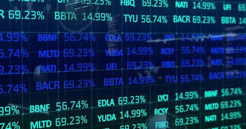 dynamic financial data display with real-time statistics - Download Free Stock Images Pikwizard.com