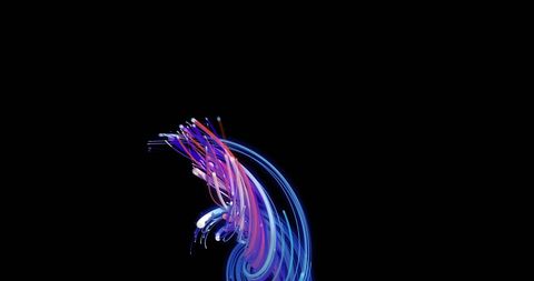 Dynamic Flow of Light Trails in Digital Waveform Design - Download Free Stock Images Pikwizard.com