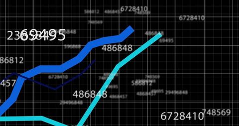 Digital Graph and Analysis with Financial Data and Numbers - Download Free Stock Images Pikwizard.com
