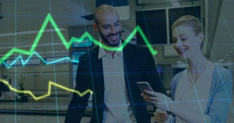 Global Finance Concept with Two Business Professionals Analyzing Mobile Data - Download Free Stock Images Pikwizard.com