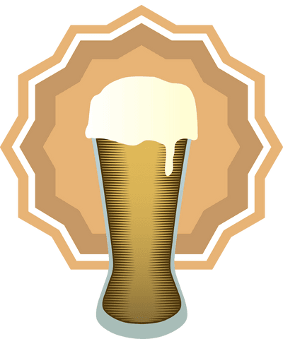 Transparent background beer glass celebration icon