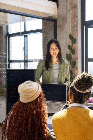 Diverse Team Collaborating on Software Development Project