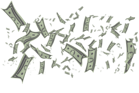 digital money floating on transparent background - Download Free Stock Videos Pikwizard.com