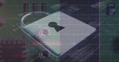 Security Padlock Overlaying Data Amid Global Communication - Download Free Stock Images Pikwizard.com