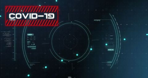 Digital Display of COVID-19 with Futuristic Data Graphics - Download Free Stock Images Pikwizard.com