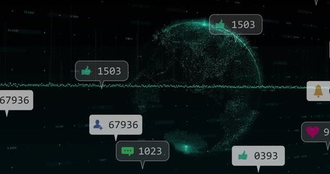 Holographic Point-cloud Globe with Real-time Analytics Overlays and Neon Data Interface