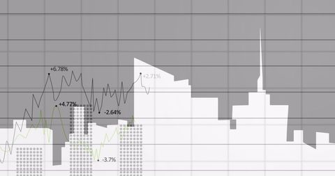 Financial Data Overlaid on Modern Cityscape Design - Download Free Stock Images Pikwizard.com