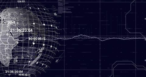 Global Network Map with Data Points and Connections - Download Free Stock Images Pikwizard.com