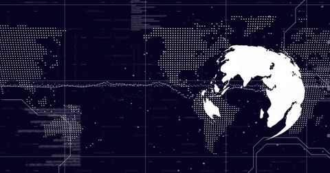 Digital Globe with Financial Data Overlays - Download Free Stock Images Pikwizard.com