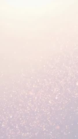 Looping pastel gradient wallpaper with drifting bokeh shimmer and soft glitter particles