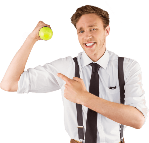 transparent geeky businessman lifting small dumbbell confidently - Download Free Stock Videos Pikwizard.com