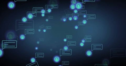 Glowing Social Media Icons on Digital Interface Background - Download Free Stock Images Pikwizard.com