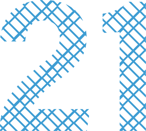 blue 21 number illustration on transparent background - Download Free Stock Videos Pikwizard.com