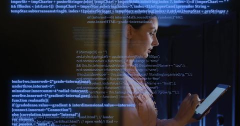 IT Engineer Analyzing Data With Digital Overlay on Tablet - Download Free Stock Images Pikwizard.com