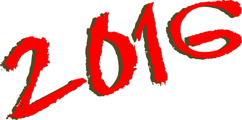 Red 2016 Numbers on Transparent Background Raster - Download Free Stock Videos Pikwizard.com