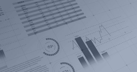 Digital Data Analysis with Graphs and Charts Interface - Download Free Stock Images Pikwizard.com