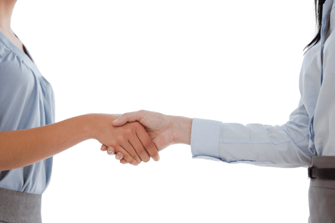 transparent handshake between businesswomen on blank background - Download Free Stock Videos Pikwizard.com