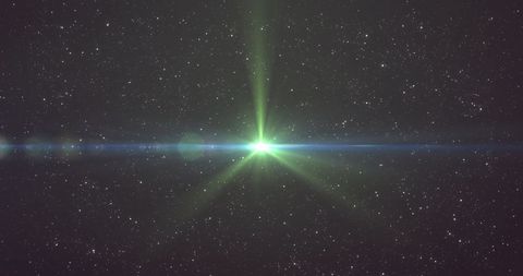 Illuminated Stars and Bright Lens Flare in Space - Download Free Stock Images Pikwizard.com