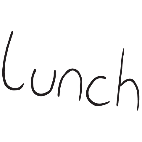 handwritten lunch text transparent background illustration - Download Free Stock Videos Pikwizard.com