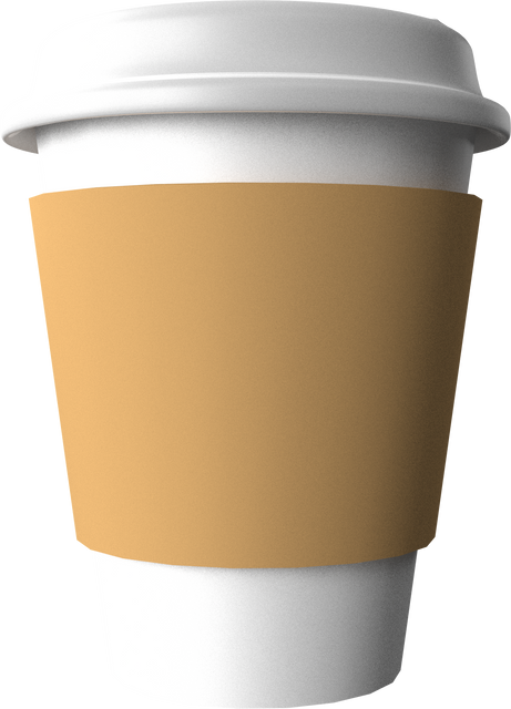 Digital Illustration of Disposable Coffee Cup with Transparent Background - Download Free Stock Videos Pikwizard.com