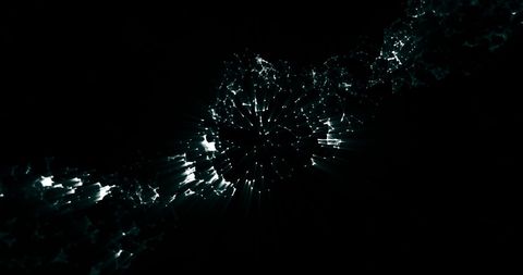 Abstract Digital Nebula of Glowing White Points and Lines - Download Free Stock Images Pikwizard.com