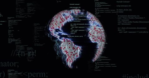 digital globe with data overlays displaying code complexity - Download Free Stock Images Pikwizard.com