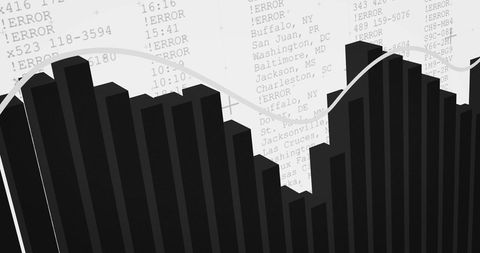 Financial Data Analysis with Error Reports and Graph - Download Free Stock Images Pikwizard.com