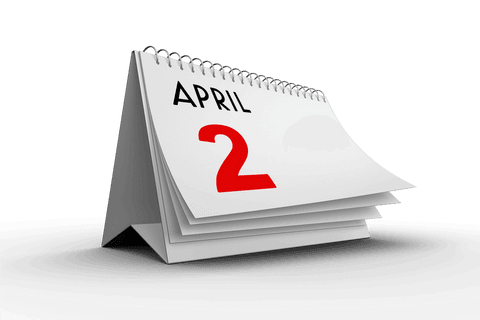 transparent calendar displaying april 2 digitally - Download Free Stock Videos Pikwizard.com