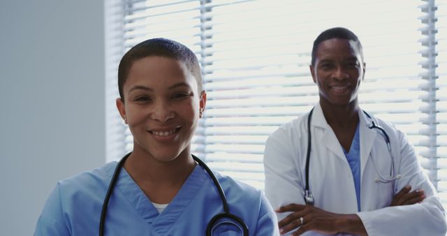 Smiling Medical Professionals Working in a Hospital - Download Free Stock Images Pikwizard.com