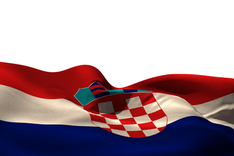 croatian flag waving on transparent background - Download Free Stock Videos Pikwizard.com